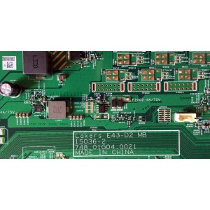 MAIN / VIZIO 755.01G010.003 / 75501G010003 / 748.01G04.0021 / MODELO E43-D2 LWZ2UMAS / PANEL T430HVN01.2	